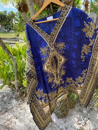 Beach Coverup Kaftan for Women Housedress Oversized Travel Dress 2XL